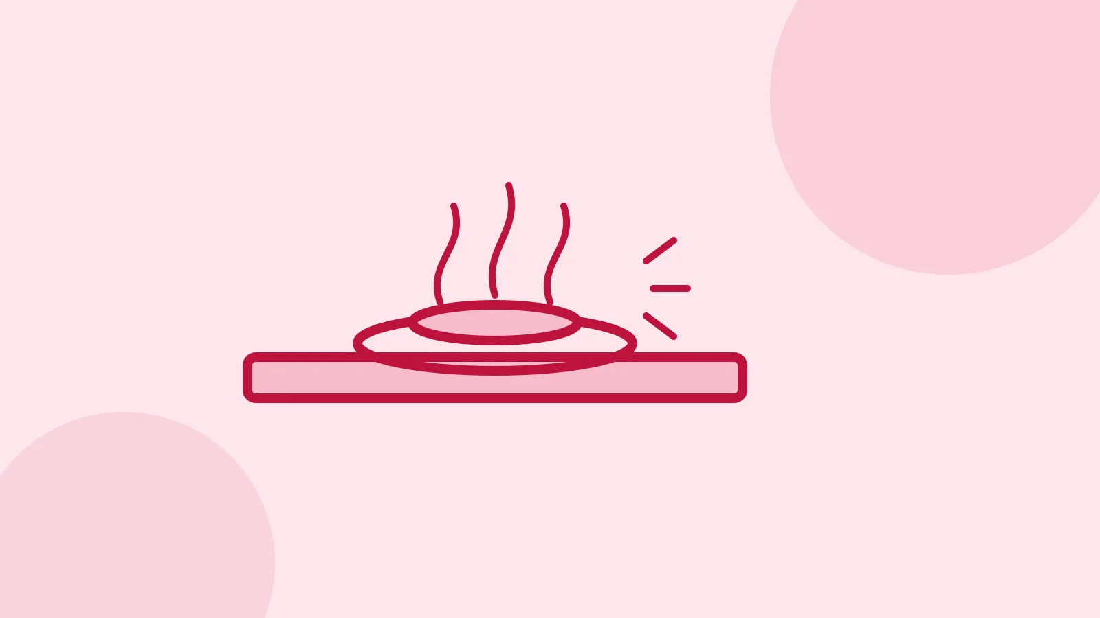Illustration of a gas stove burner with a small spark and a blue flame starting to light